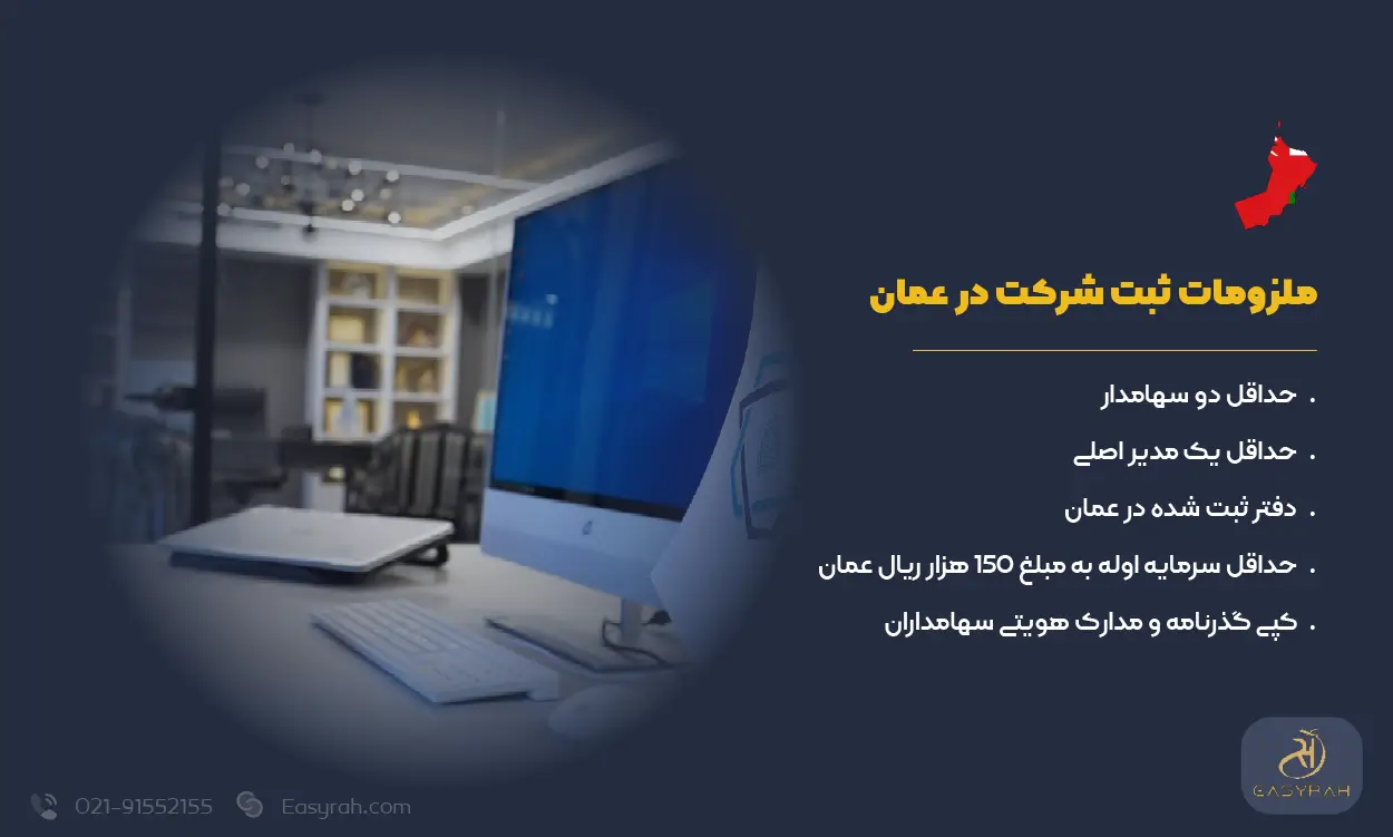 ملزومات ثبت شرکت در عمان
