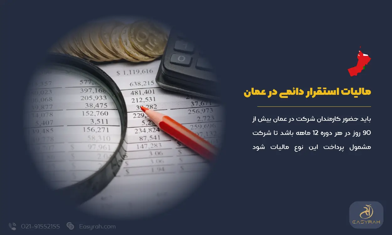 مالیات استقرار دائمی در عمان